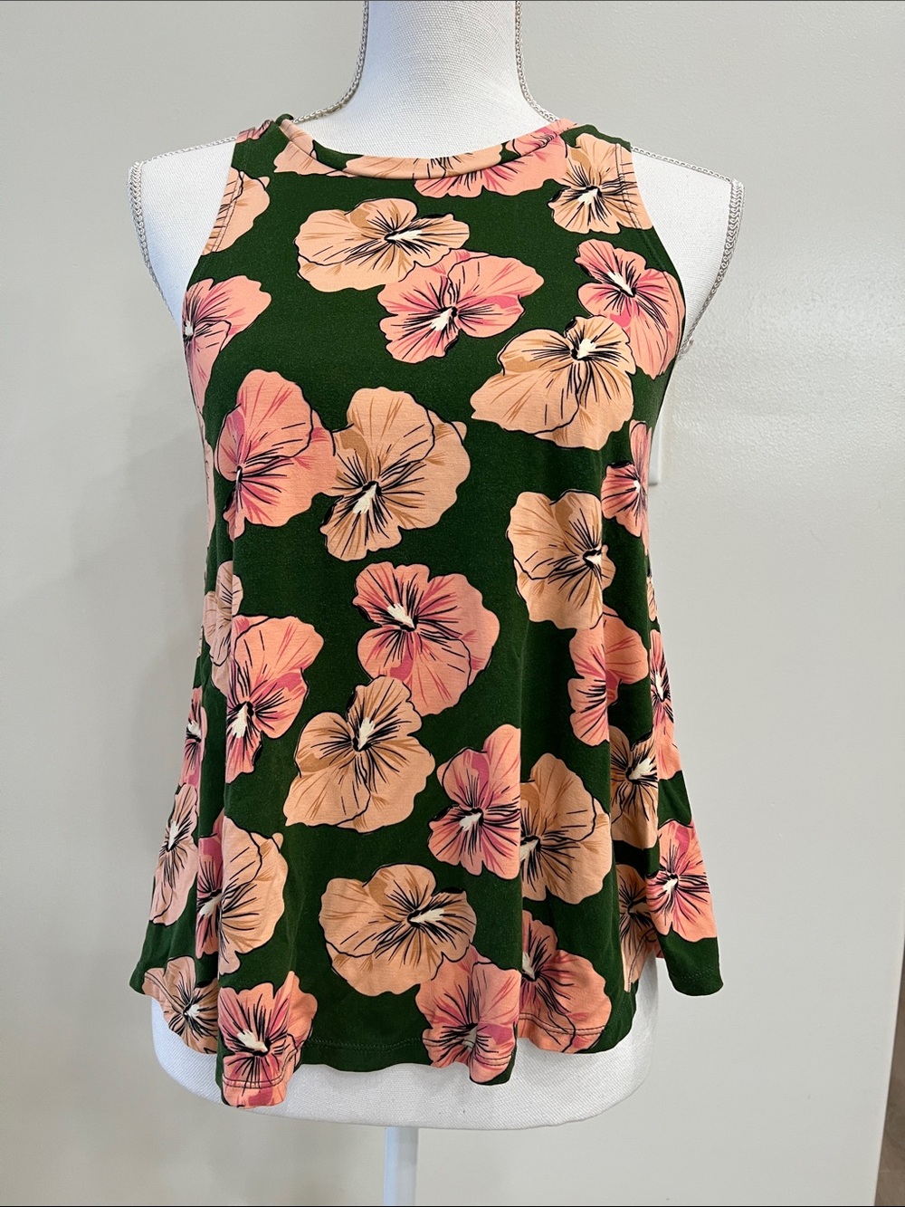 Ava Sky Halter Top, size medium